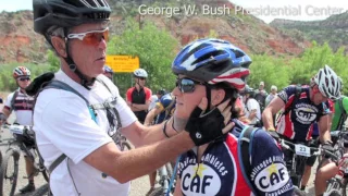 Veteran, Olympian Honored as 'Portrait of Courage' by former President George W. Bush