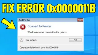 Error 0x0000011b | Windows cannot connect to the printer | operation failed KB5005565 Windows 7.8.10