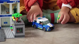 LEGO 60316 City Police Station Truck Toy & Helicopter Set - Smyths Toys