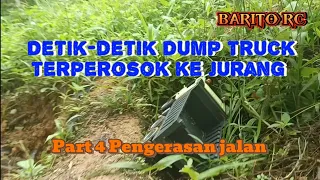 Detik-detik RC Dump Truck Terperosok ke jurang || Part 4 Pengerasan jalan