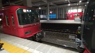 名鉄特急岐阜行き 太田川駅 連結作業