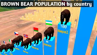 brown bear population by country |2023|🐻 population