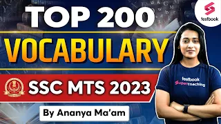 SSC MTS Vocabulary 2023 | Top 200 Vocab For SSC MTS 2023 |SSC MTS English Vocabulary By Ananya Ma'am