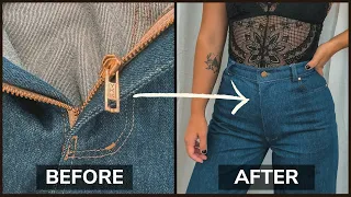 How To Fix Broken Jean Zipper FAST No Sewing Machine