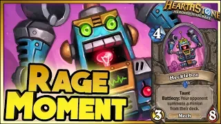 RAGE MOMENT! | Hearthstone Rise of Shadows moments