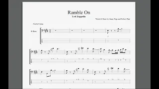 Ramble On Isolated Bass + Score