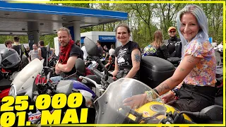 25.000 Biker beim Motorradtreffen 1. Mai Nürnberg 2024 - Das Kult-Treffen zum ersten Mai