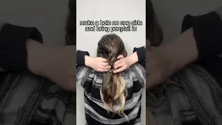 how to tie a braided ponytail prettier #shorts