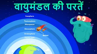 लेयर्स ऑफ़ अट्मॉस्फेर | वायुमंडल की परतें | Layers of Atmosphere In Hindi | Dr.Binocs Show