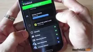 Lookout Security & Antivirus on Samsung Galaxy SIII