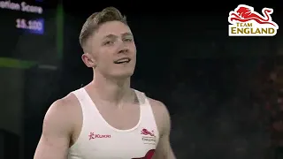 Nile Wilson wins gold in spectacular horizontal bar final at the Gold Coast 2018 Commonwealth Games