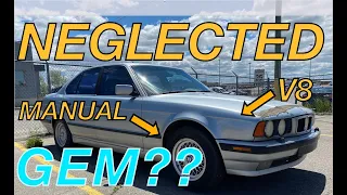 I buy the CHEAPEST Manual V8 BMW sight unseen! Project E34 Part 1