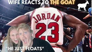 Wife's First Reaction to Michael "The Goat" Jordan Ultimate Mixtape! 7FootReacts