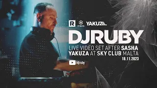 DJ Ruby Live Video Set After Sasha at Yakuza, Sky Club Malta, 18.11.23