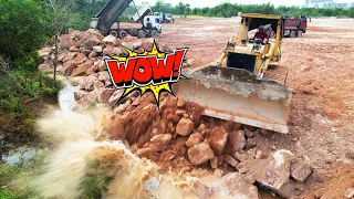 Ep67#Good Update Activity Wonderful Land Reclamation Trucks Adding More Rocks Dozer Pushing Stones