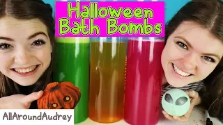 Halloween BATH BOMB Challenge GONE WRONG!! A Big SPOOPY MESS! /AllAroundAudrey