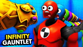Building INFINITY GAUNTLET & Destroying INFINITE DUMMIES (Funny Rage Room VR Gameplay)