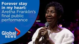 Aretha Franklin's final public performance