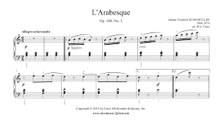 Burgmüller : Arabesque, Op. 100, No. 2