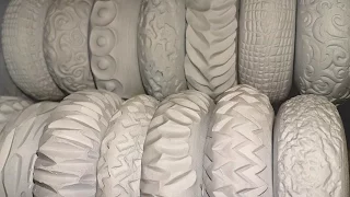 Pottery: Making Ceramic Texture Rollers Stamps