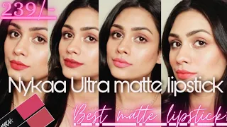 *NEW* NYKAA ULTRA MATTE MINI LIPSTICK | ALL 6 SHADES LIP AND HAND SWATCHES | NC 35 |
