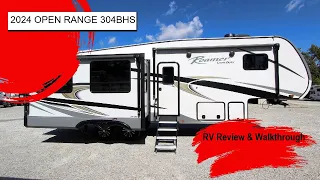 2024 Highland Ridge RV Open Range 304BHS Roamer Fifth Wheel Walkthrough Review