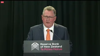 Reserve Bank of New Zealand Governor Says Core Inflation Remains Too High