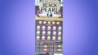 NEW! Scratchin' BLACK PEARL 1 - £2 MILLION National Lottery Scratch Card #scratchcards #asmr #viral