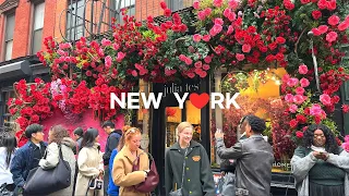 [4K]🇺🇸 New York City🚕🗽: Walking SoHo & Little Italy on Valentine's day Weekend💗🍫 Feb. 2024