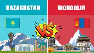 Kazakhstan vs Mongolia | Country Comparison | Data Around The World