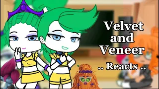 ✨Velvet and Veneer + Floyd and crimp reacts✨// from violet// Gacha club// spoilers//