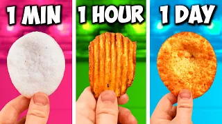 1 Minute vs 1 Hour vs 1 Day Chips by VANZAI COOKING