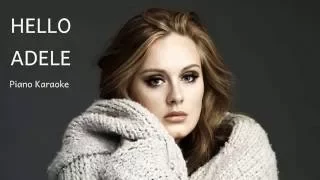 Adele - Hello | Piano Karaoke Instrumental Lyrics Cover Sing Along