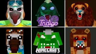 Indigo Park - EVOLUTION of ALL JUMPSCARES in All Games (Minecraft, Garry's Mod)