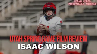 Utah Spring Game Film Review - Isaac Wilson