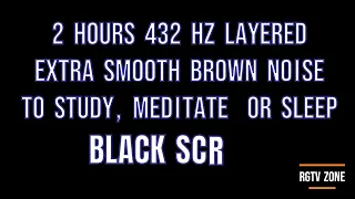 SMOOTH BROWN NOISE 2HOURS  NOISE BLOCK for Sleep, Study, Tinnitus #brownnoise #smooth #blackscreen