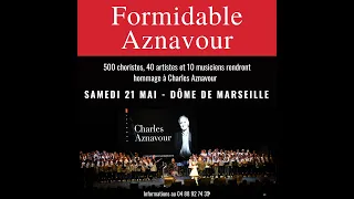 500 choristes rendront hommage à Charles Aznavour le 21 mai 2022 au Dôme de Marseille !