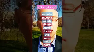 Konjunktiv II, musste müsste, konnte könnte, durfte dürfte, war wäre, hatte hätte, Präteritum,