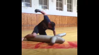 Khabib Nurmagomedov vs Dummy (ground and pound training)