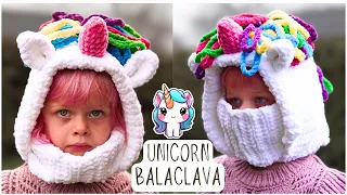 The UNICORN BALACLAVA | Crochet Turtleneck Hoodie | Crochet Balaclava
