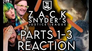 WE HAVE A GOOD TIME with the SNYDER CUT! // Zack Snyder's Justice League Parts 1-3 REACTION!!!