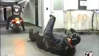 The Undertaker Drags Hulk Hogan Backstage With His Motorcycle