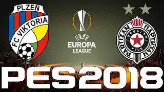 UEFA Europa League - PES 2018 - VIKTORIA PLZEN vs PARTIZAN