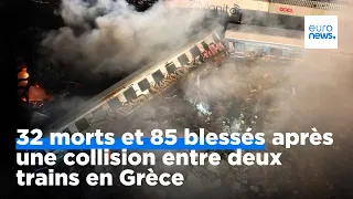 Catastrophe ferroviaire en Grèce : 36 morts et 66 blessés hospitalisés (nouveau bilan)