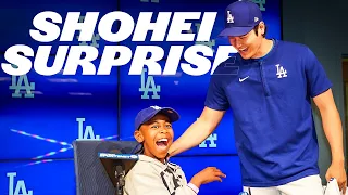 Shohei Ohtani Surprises Pediatric Patient at Dodger Stadium