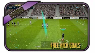 How To Strike The Free Kicks Perfectly Over The Wall ~ PES 2019 Mobile