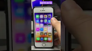 iOS 15 on iPhone 5s #shorts #apple #iphone #ios15