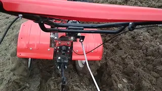 Spring shallow plowing - Hecht 7100 Gardenia