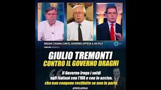 Meloni: Giulio Tremonti contro il Governo Draghi: fregano i soldi agli italiani