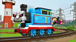 THOMAS THE TRAIN.EXE INVADIU A CIDADE NO MINECRAFT ! ( TREVOR HENDERSON )